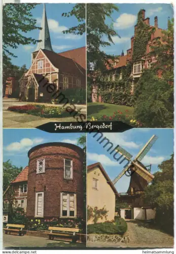 Hamburg Bergedorf - Kirche - Schloss - Hasseturm - Windmühle - Verlag Rud. Reher Hamburg