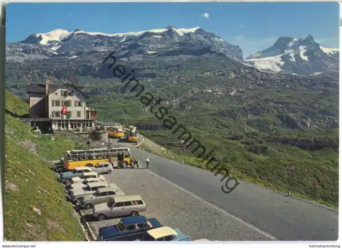 Hotel Klausen-Passhöhe mit Claridenstock und Scheerhorn - Postauto - Verlag Rud Suter AG Oberrieden