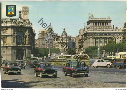 Madrid - Cibeles y Edificio del Fenix - Foto-AK 60er Jahre