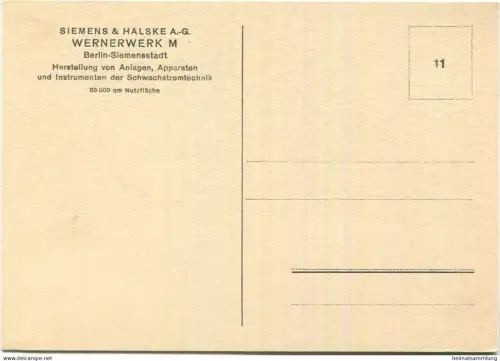 Berlin-Siemensstadt - Siemens & Halske Werke - Wernerwerk M - AK-Grossformat