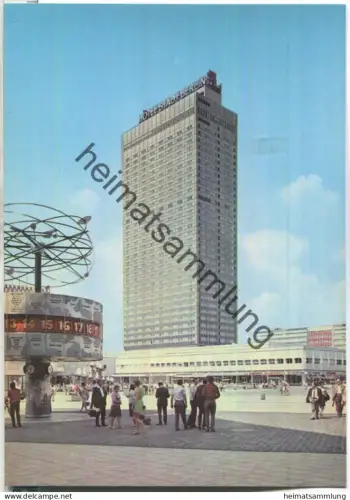 Berlin - Hotel Stadt Berlin und Urania-Weltzeituhr am Alexanderplatz - Verlag Felix Setecki Berlin
