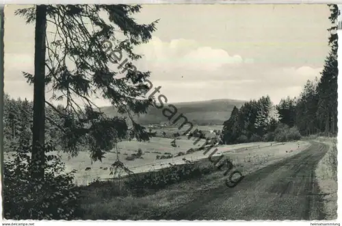 Lehrte - Sievershausen im Solling - Blick von der Silberborner Strasse - Foto-Ansichtskarte