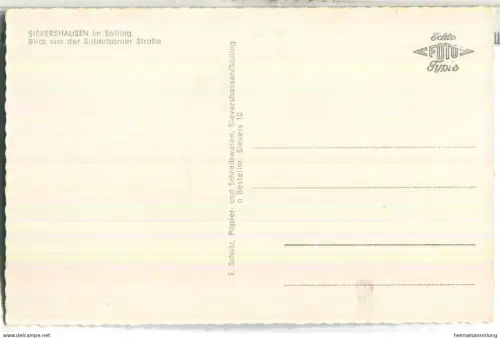 Lehrte - Sievershausen im Solling - Blick von der Silberborner Strasse - Foto-Ansichtskarte