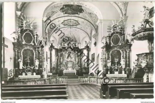Marienweiher - Wallfahrtskirche - Innenansicht - Foto-Ansichtskarte - Oberfränkischer Ansichtskartenverlag Bayreuth