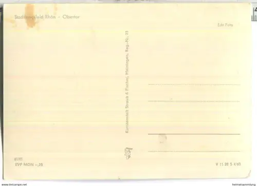 Stadtlengsfeld - Obertor - Verlag Straub & Fischer Meiningen