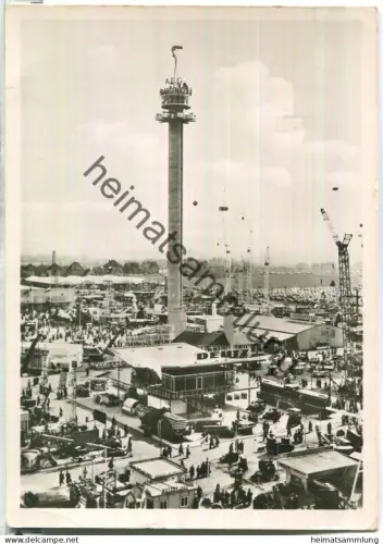 Hannover - Messe - Hermes-Turm - Errichtet 1956 - Foto-Ansichtskarte - Verlag Herbert Stünings Hamburg