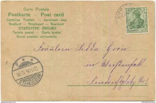 Blumen - Lilien - Blumensprache - gel. 1905