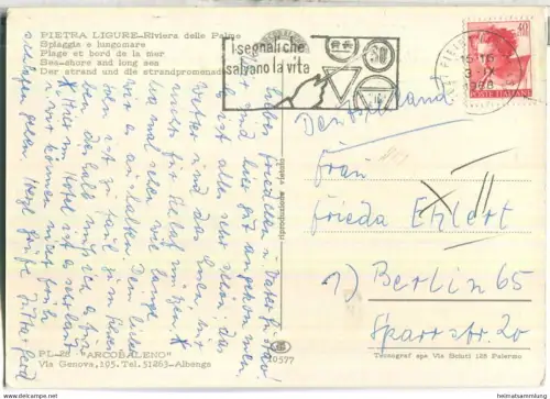 Pietra - Spiaggia e lungomare