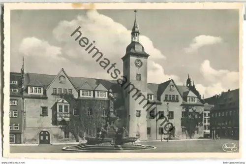 Freiberg - Ober-Markt - Verlag Stengel & Co. Dresden