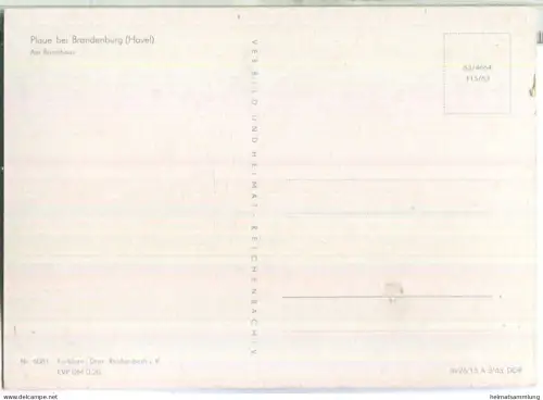 Plaue bei Brandenburg - Am Bootshaus - VEB Bild und Heimat Reichenbach