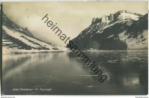 Seealpsee mit Alpsiegel - Foto-Ansichtskarte - Verlag Frei & Co. St. Gallen