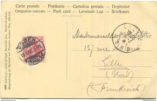 Essen - Kriegerdenkmal - Kolosseum - Verlag Zedler & Vogel Darmstadt - gel. 1906