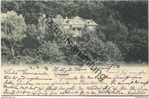 Auerbach - Erholungsheim Waldruh - Verlag J. Schnellbacher Auerbach gel. 1903