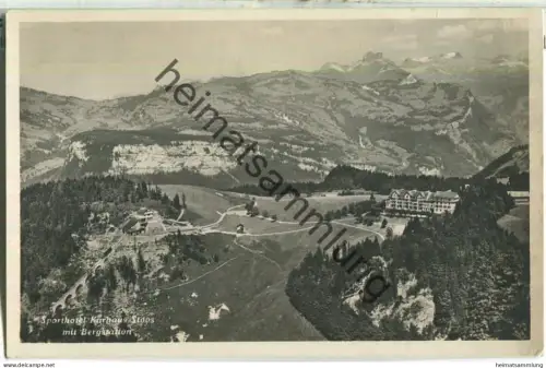 Sporthotel Kurhaus Stoos mit Bergstation - Foto-Ansichtskarte - Verlag J. Gabrell Thalwil