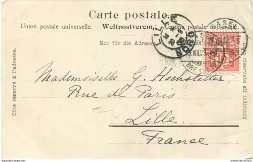 Basel - Grossbasel - Rhein - Verlag Burgy Saint-Imier - gel. 1903