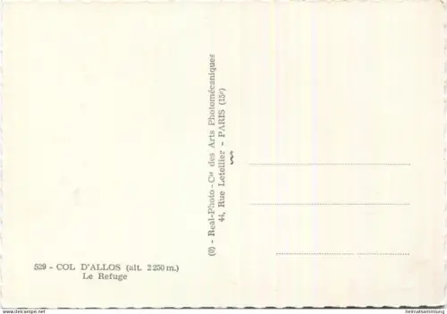 Col d'Allos - Le Refuge - Foto-AK Grossformat
