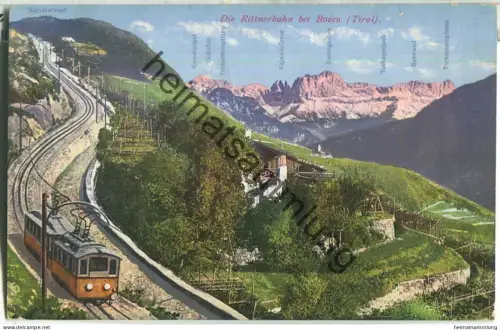 Die Rittnerbahn bei Bozen - Verlag Joh. F. Ammon Bozen