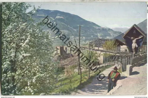 Blick auf die Brunnenburg - Verlag Hans Hildenbrand Stuttgart