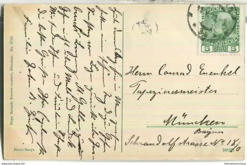 Obermais mit Pulverturm - Verlag Hugo Radeck München