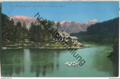 Der Wolfsgrubensee am Ritten bei Bozen - Verlag Joh. F. Amonn Bozen