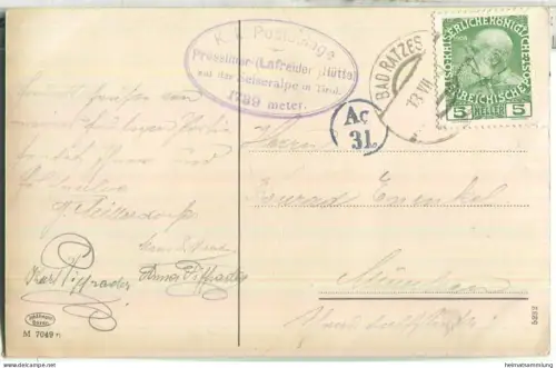 Prosslinerschwaige auf der Seiseralpe mit Schlern - Verlag Joh. F. Amonn Bozen