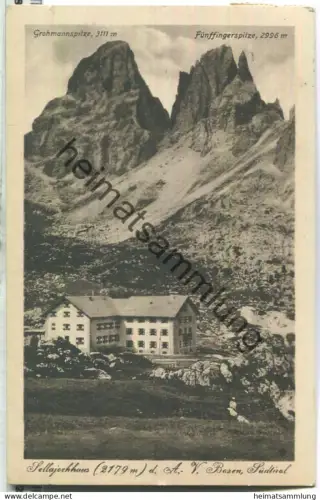 Sellajochhaus - Alpenverein Bozen - Verlag Joh. F. Amonn Bozen