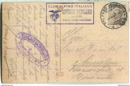 Rifugio Bergamo - Grasleitenhütte - Verlag Joh. F. Amonn Bolzano