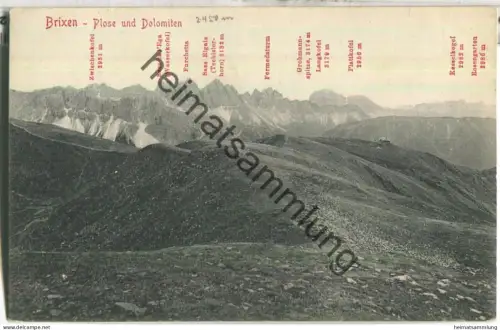 Brixen - Plose und Dolomiten - Verlag Stengel & Co. GmbH Dresden