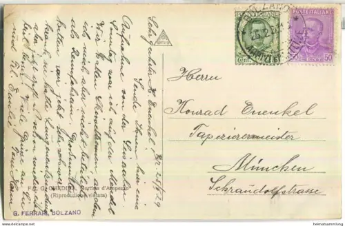 Seiseralpe - Sull'Alpe di Siusi - Foto-Ansichtskarte - Ed. G. Ferrari Bolzano