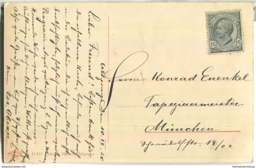 Altprags am Wege nach Brückele mit Hoher Gaisl - Foto-Ansichtskarte - Verlag Johann Mittich Altprags