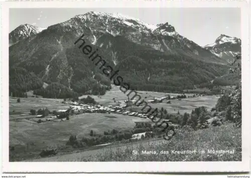 St. Maria das Kreuzdorf im Münstertal - Foto-AK Grossformat - Verlag Phot. R. Grass Zernez