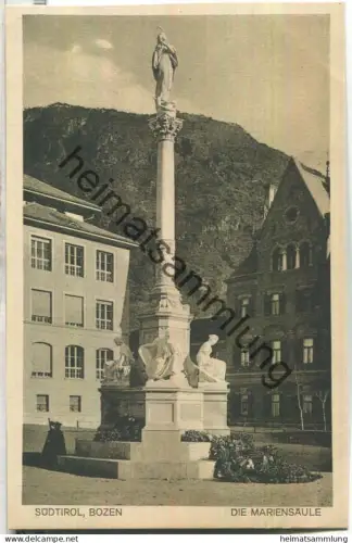 Bozen - Die Mariensäule - Verlag Lorenz Fränzl Bozen