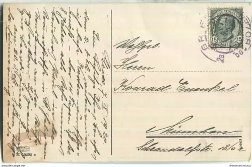 Gries und Bozen mit dem Rosengarten - Verlag Joh. F. Amonn Bozen