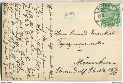 Burg Karneid gegen Bozen - Verlag Joh. F. Amonn Bozen