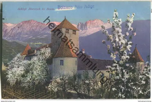 Schloss Maretsch in Bozen - Verlag Joh. F. Amonn Bozen