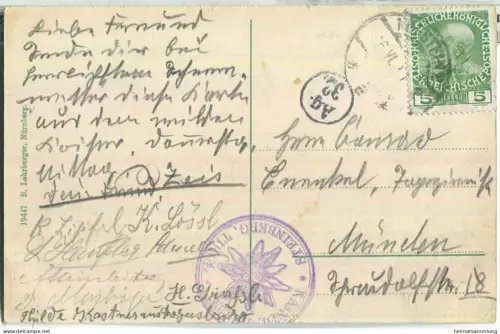 Die Kaindlhütte gegen den Scheffauer Kaiser - Verlag B. Lehrburger Nürnberg