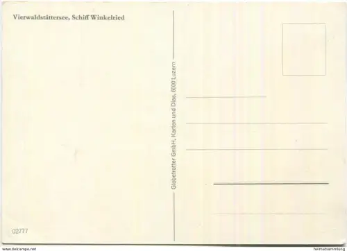 Vierwaldstättersee - Schiff Winkelried - AK Grossformat - Verlag Globetrotter GmbH Luzern