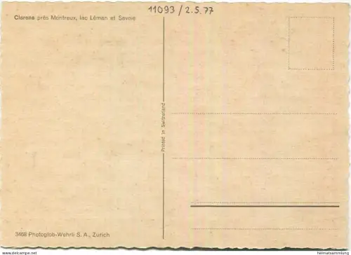Clarens pres Montreux - AK Grossformat - Verlag Photoglob-Wehrli AG Zürich