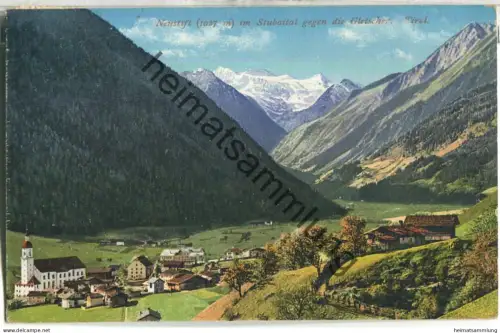 Neustift im Stubaital gegen die Gletscher - Verlag Purger & Co. München