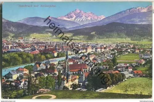 Innsbruck mit Serlesspitze - Verlag Purger & Co. München