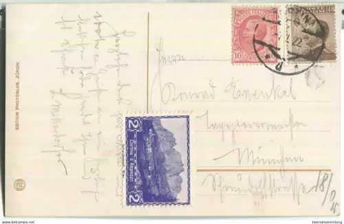 Cortina d' Ampezzo mit Dolomitenstrasse - Edition Photoglob Zürich