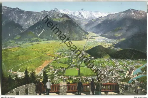 Harder Kulm - Blick auf Interlaken - Eiger Mönch und Jungfrau - Verlag R. Gabler Interlaken