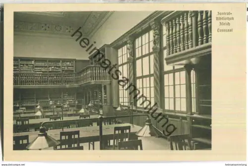 Zürich - Zentral-Bibliothek - Lesesaal
