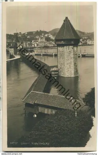 Luzern - Kapellbrücke - Foto-Ansichtskarte - Verlag Wehrli AG Kirchberg