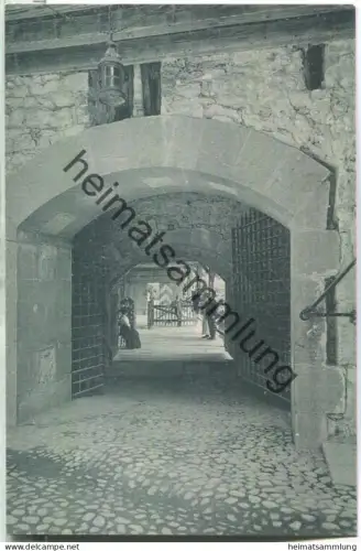 Chateau de Chillon - Porte d' entree du Chateau et grille - Verlag G. Anderegg Chillon