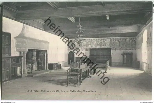 Chateau de Chillon - Salle des Chevaliers - Edition Jullien freres Geneve
