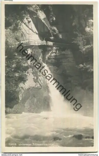 Unterster Trümmelbachfall - Foto-Ansichtskarte - Verlag Wehrli AG Kilchberg