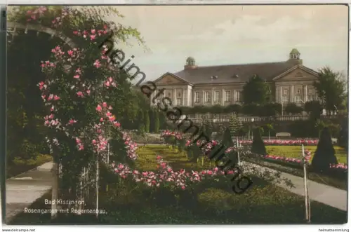 Bad Kissingen - Rosengarten mit Regentenbau - Verlag Konrad D. Vay Bad Kissingen