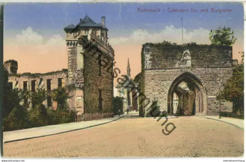 Andernach - Coblenzer Tor und Burgruine - Verlag Stengel & Co. GmbH Dresden