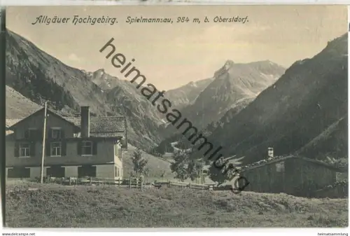 Allgäuer Hochgebirg - Spielmannsau bei Oberstdorf - Verlag J. Heimhuber Sonthofen 1907